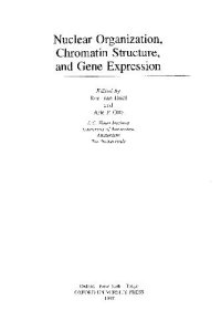 cover of the book Nuclear Organization, Chromatin Structure, and Gene Expression