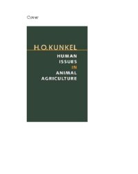 cover of the book Human issues in animal agriculture