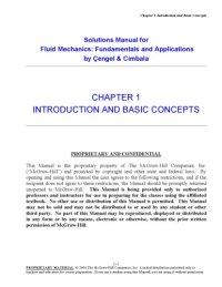 cover of the book Fluid Mechanics: Fundamentals and Applications - Instructor’s solution manual