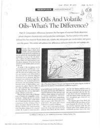 cover of the book Black Oils and Volatile Oils-What’s the Difference