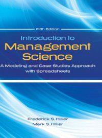 cover of the book Introduction To Management Science: A Modeling And Case Studies Approach With Spreadsheets