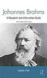 cover of the book Johannes Brahms : a research and information guide