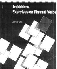 cover of the book Exercises on phrasal verbs: English idioms