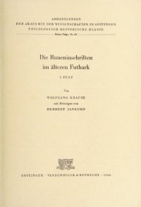 cover of the book Die Runeninschriften im älteren Futhark. Bd. 1. Text