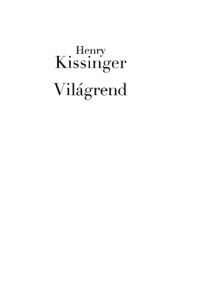 cover of the book Világrend