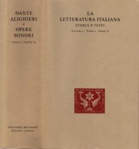 cover of the book La letteratura italiana. Storia e testi. Opere minori