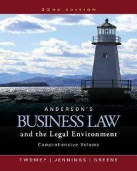 cover of the book Anderson’s Business Law and the Legal Environment, Comprehensive Volume