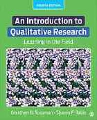 cover of the book An Introduction To Qualitative Research: learning in the field