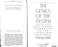 cover of the book The Genius of the System: Hollywood Filmmaking in the Studio Era