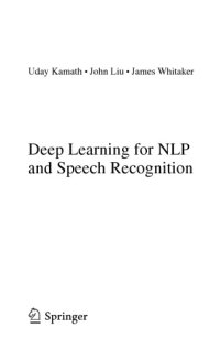 cover of the book Deep Learning for NLP and Speech Recognition