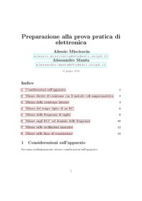 cover of the book Preparazione alla prova pratica di elettronica