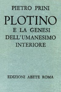 cover of the book Plotino e la genesi dell’umanesimo interiore