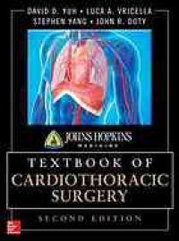 cover of the book Johns Hopkins TextBook of cardiothoracic surgery