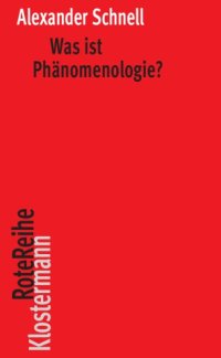 cover of the book Was ist Phänomenologie?