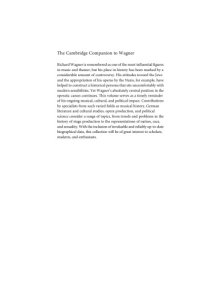 cover of the book The Cambridge Companion to Wagner