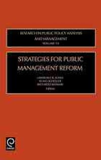 cover of the book Strategies for public management reform