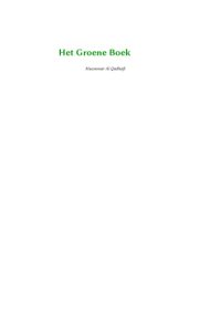 cover of the book Het Groene Boek