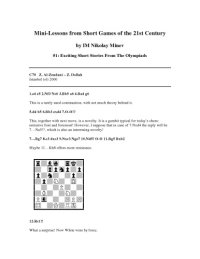 cover of the book Mini-Lessons from Short Games of the 21st Century