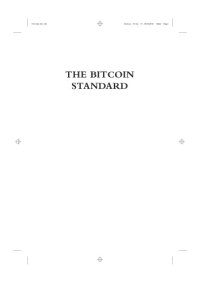 cover of the book The Bitcoin Standard