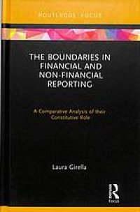 cover of the book The Boundaries in Financial and Non-Financial Reporting: a comparative analysis of their constitutive role