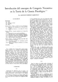 cover of the book Introducción del concepto de Categoría Noemática en la Teoría de la Ciencia Psicológica