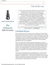 cover of the book Chess Cafe. The Instructor