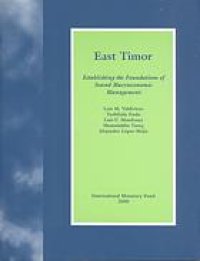 cover of the book East Timor : establishing the foundations of sound macroeconomic management