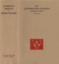 cover of the book La letteratura italiana. Storia e testi. Opere minori