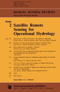 cover of the book Satellite remote sensing for operational hydrology