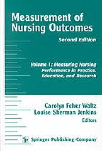 cover of the book Measuring nursing performance in practice, education, and research