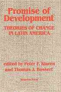 cover of the book Promise of development : theories of change in Latin America