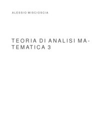 cover of the book Teoria di analisi 3 (solo orale ridotto)