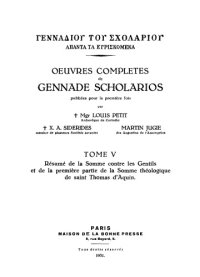 cover of the book Œuvres complètes de George Gennadios Scholarios