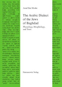 cover of the book The Arabic Dialect of the Jews of Baghdad: Phonology, Morphology, and Texts