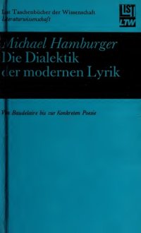 cover of the book Die Dialektik der modernen Lyrik. Von Baudelaire bis zur Konkreten Poesie