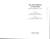 cover of the book The Social Shaping Of Technology: How The Refrigerator Got Its Hum