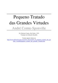 cover of the book Pequeno Tratado das Grandes Virtudes