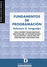 cover of the book Fundamentos de programación. Volumen II. Lenguajes