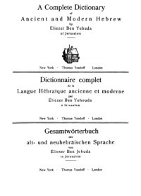 cover of the book Ben-Yehuda.Hebrew Dictionary volume 15 of 17