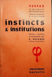 cover of the book Instincts et institutions