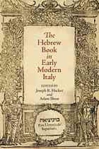 cover of the book The Hebrew Book in Early Modern Italy