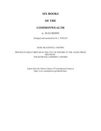 cover of the book Six Books of the Commonwealth