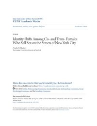 cover of the book Identity Shifts Among Cis- and Trans- Females Who Sell Sex on the Streets of New York City