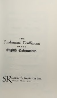 cover of the book The Fundamental Constitution of the English Government