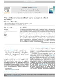 cover of the book "This is not Europe": Sexuality, ethnicity and the (re)enactment of Israeli authenticity