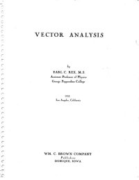 cover of the book Vector Analysis