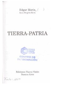 cover of the book Tierra-Patria