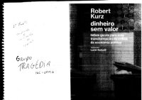 cover of the book Dinheiro sem valor - linhas gerais para uma transformação da critica da economia política