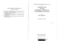 cover of the book Introduction to Arithmetic Theory of Automorphic Forms