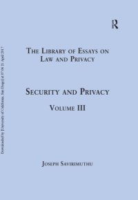 cover of the book Security and Privacy